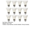 thumbnail image 7 of Iaukyu 3/6/12Pcs Goose Feather Badminton Shuttlecocks Durable High Elasticity Badminton for Training Entertainment, 7 of 7