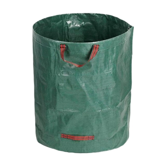 Bolsa de hojas de jardín 50L Contenedor de basura del patio al aire libre Amplio Amplio Plazible Plazapsible Recortes de hierba Colección de desechos