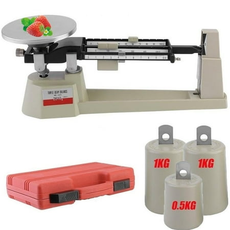 Mechanical Balance Scale Portable Triple Pro Mechanical Triple Beam Balance, 2610g Capacity, 0.1g Readability Lab Analytical Weighing Balance Scale