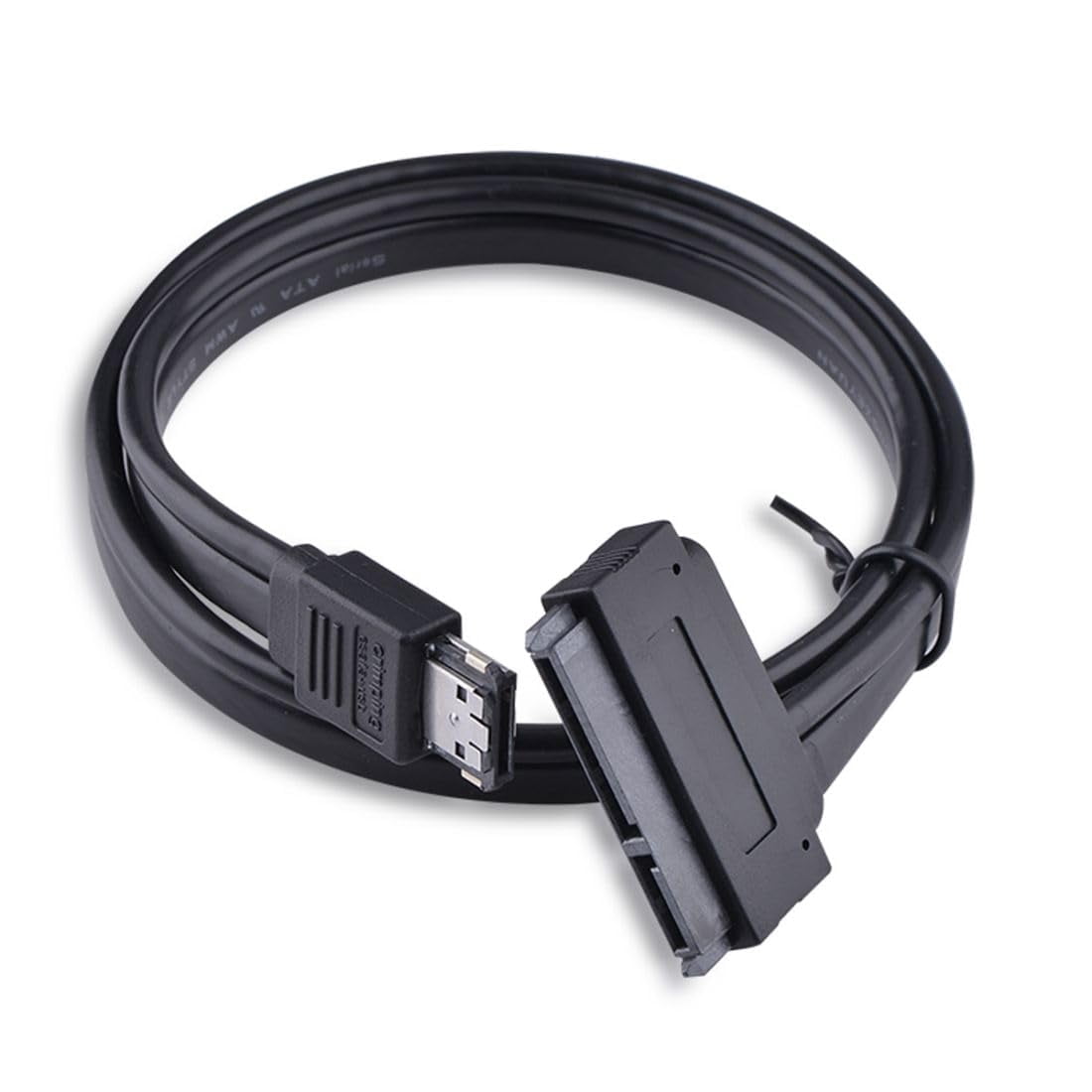 HRTGFD-Power eSATA Cable,Power eSATA to SATA 22Pin Data Transfer Extension Cable Support 5V/12V Power for 2.5"/3.5" Hard Disk Drive 50cm