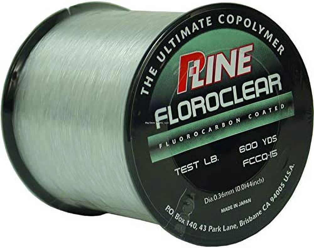 P-Line Floroclear Fluorocarbon Coated Mono Line 6lb 600yds