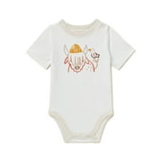 Garanimals Baby Boys Short Sleeve Graphic Bodysuit, Sizes 0/3-24 Months