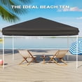 thumbnail image 3 of Bingirl Commercial Grade Instant Shelter 10X10 Outdoor Canopy with 3Height Adjustable Frame Complete Ground Kit and Carry Bag All Weather Event Canopy for Festivals Markets, 3 of 5