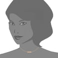 thumbnail image 2 of Engravable Bar Choker 14k Gold Necklace, 16" Adjustable, 2 of 3
