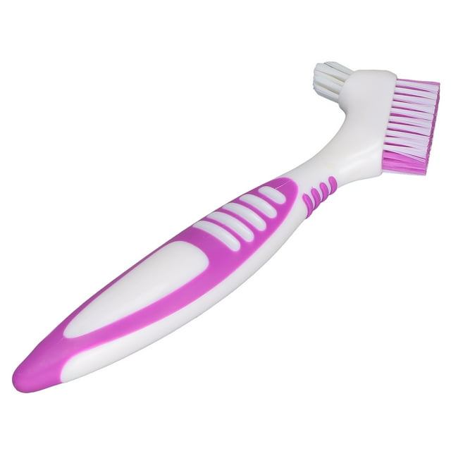Denture Brush, Protective Dual Headed False Teeth Brush For False Teeth
