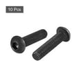 thumbnail image 3 of Uxcell M8x35mm Hex Socket Button Head Cap Bolts Screws Alloy Steel Black 10 Pack, 3 of 5