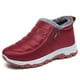 thumbnail image 5 of Botas de nieve cálidas de invierno para mujer zapatos planos para caminar al aire libre cómodos, 5 of 7