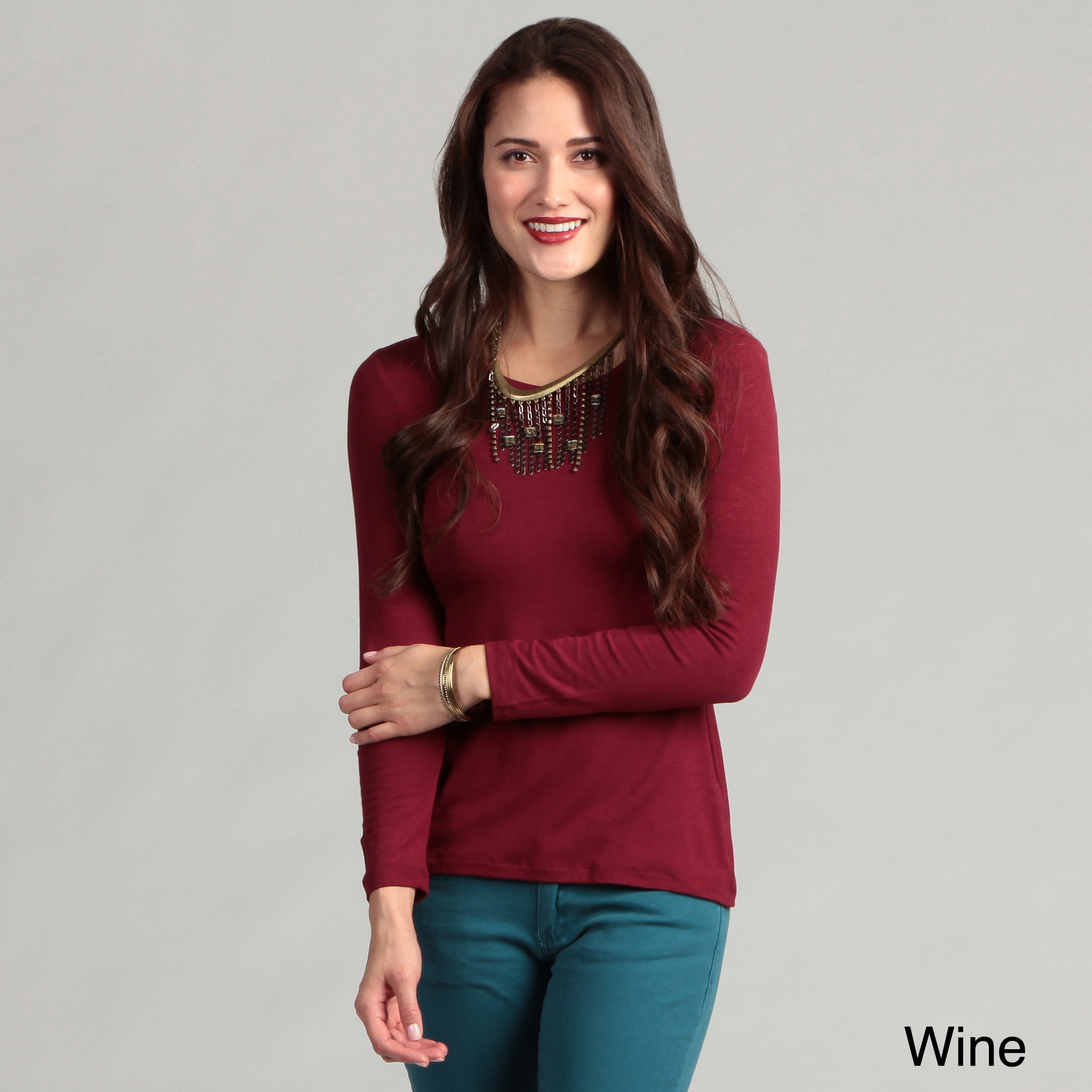 24/7 Comfort Women's Long Sleeve Knit Top