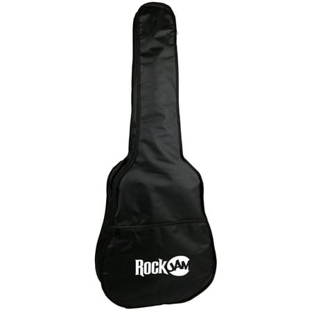 RockJam Natural Dreadnought Acoustic Guitar with Guitar Bag