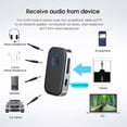 thumbnail image 4 of Matsuzay Adaptador de receptor compatible con Bluetooth con transmisor de micrófono Reproductor de música Cables de audio/vídeo, 4 of 6