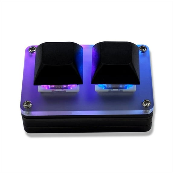 2-Key Mini Keyboard Copy & Paste Programmable Custom OSU Gaming Mechanical Keyboard with RGB Light