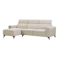 thumbnail image 2 of Pasargad Home CF-46L2T15L Pasargad Home Modern Bari Sectional Sofa with Push Back Functional, Left Facing Chaise Beige Color, 2 of 10