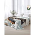 thumbnail image 5 of Sea Turtle Coastal California King Size Flat Sheet, Wrinkleproof & Fadeproof Cooling Flat Bed Sheet Only, Nautical Summer Beach Starfish Breathable Soft Bedding Top Sheets 108 x 98 Inches, 5 of 8