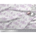 thumbnail image 3 of Soimoi Purple Japan Crepe Satin Fabric Sketch Monuments Architectural Print Fabric by Yard 42 Inch Wide, 3 of 3