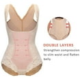 thumbnail image 4 of QRIC Shapewear Bodysuit Seamless Firm Tummy Control Open Bust Body Shaper for Women Lace Body Briefer, 4 of 7