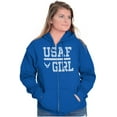 thumbnail image 3 of US Air Force USAF Girl Zip Up Hoodie Men's Women's Brisco Brands S, 3 of 6