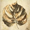 thumbnail image 2 of Pinto, Patricia 12x12 Black Ornate Wood Framed with Double Matting Museum Art Print Titled - Gold Contemporary Leaves I, 2 of 4