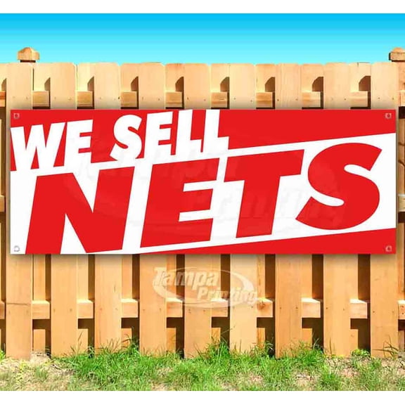 We Sell Nets 13 oz Vinyl Banner With Metal Grommets