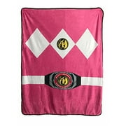 Power Rangers Pink Ranger Fleece Soft Throw Blanket