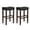 29" Black, variant on Subrtex 24" Backless Saddle Bar Stool, Wood Upholstered Counter Stool for Kitchen Set of 4, Gray