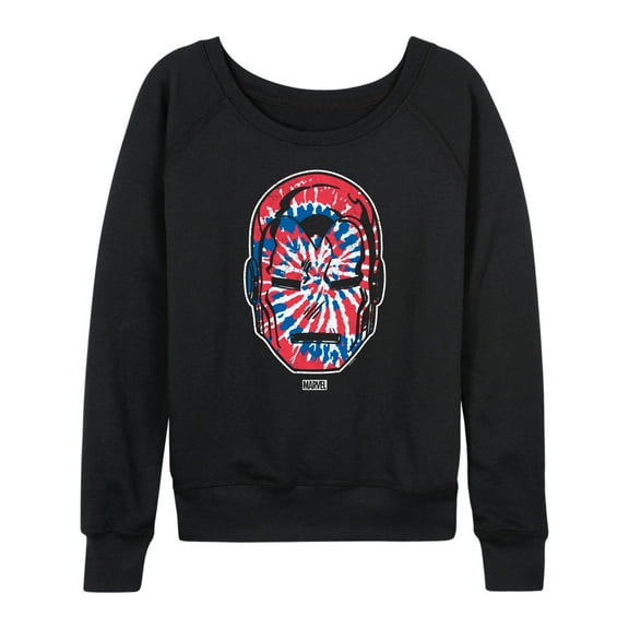 Marvel Iron Man - Flag Fill Oversized - Women's French Terry Pullover Sweatshirt
