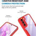 thumbnail image 5 of Allytechgroup for Samsung Galaxy A05s Case with Built-in Screen Protector, Full Body Protection Hard Acrylic Back Lightweight Scratch Resistant Clear Cover for Samsung Galaxy A05s - Red, 5 of 7