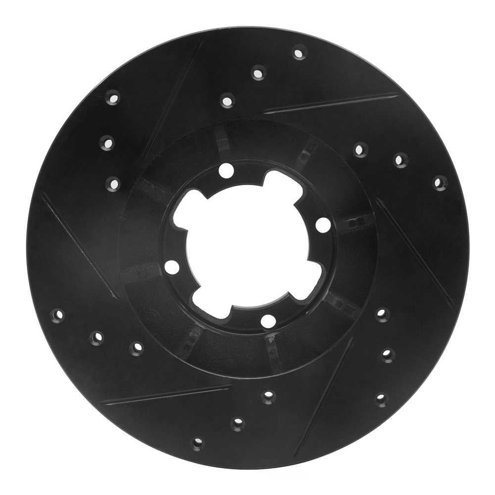 Dynamic Friction Company 633-13000R DFC Brake Rotor - Drilled And Slotted - Black