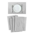 thumbnail image 4 of Uxcell Heat-resistant Leaf Pattern Table Mats PVC Place Mats Placemats Gray 4Pack, 4 of 7