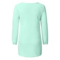thumbnail image 4 of Harpily Women's Fashionable Long Sleeve Pullovers Loose Fuzzy Jumper Sweater Green1 M, 4 of 7