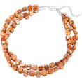 thumbnail image 1 of GHSDFBB Boho Layered Shell Beaded Necklaces Handmade Colored Bead Short Necklace Holiday Style Costume Jewelry for Women, 1 of 6