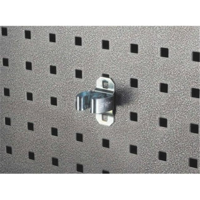 Triton Products .5 In. to 1 In. Hold Range 1.5 In. Projection Zinc Plated - Chromate Dipped Steel Standard Spring Clip for LocBoard 5 Pack