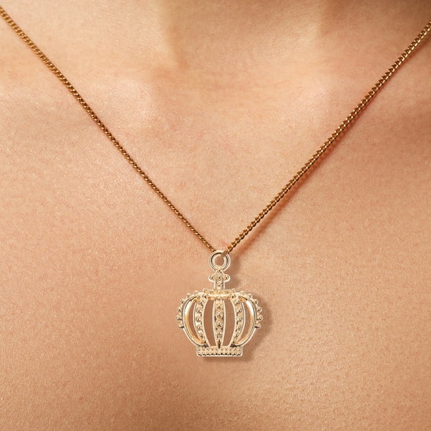 Necklace with crown on sale charm