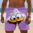 thumbnail image 2 of XINPING Men Swim Trunks Breathable Tropical Print Quick-Dry Beach Swimming Shorts with Pockets Upf 50+ Sun Protection Mens Summer Clothes, 2 of 5