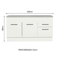 thumbnail image 3 of Mueble Inferior de Cocina Madesa Agata 150cm 2 Puertas (Con Encimera), 3 of 6