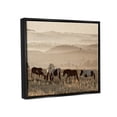 thumbnail image 4 of Stupell Industries Horses Grazing Rolling Hills Animals & Insects Photography Black Floater Framed Canvas Art Print Wall Art, 31 x 25, 4 of 10