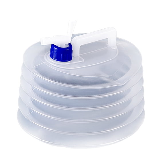 Collapsible Water Container with Spigot, Water Storage Jug, BPA Free, Portable Camping Water Container for Hiking Outdoor Emergency Preparedness RV Travel Survival Water Supply (5L)