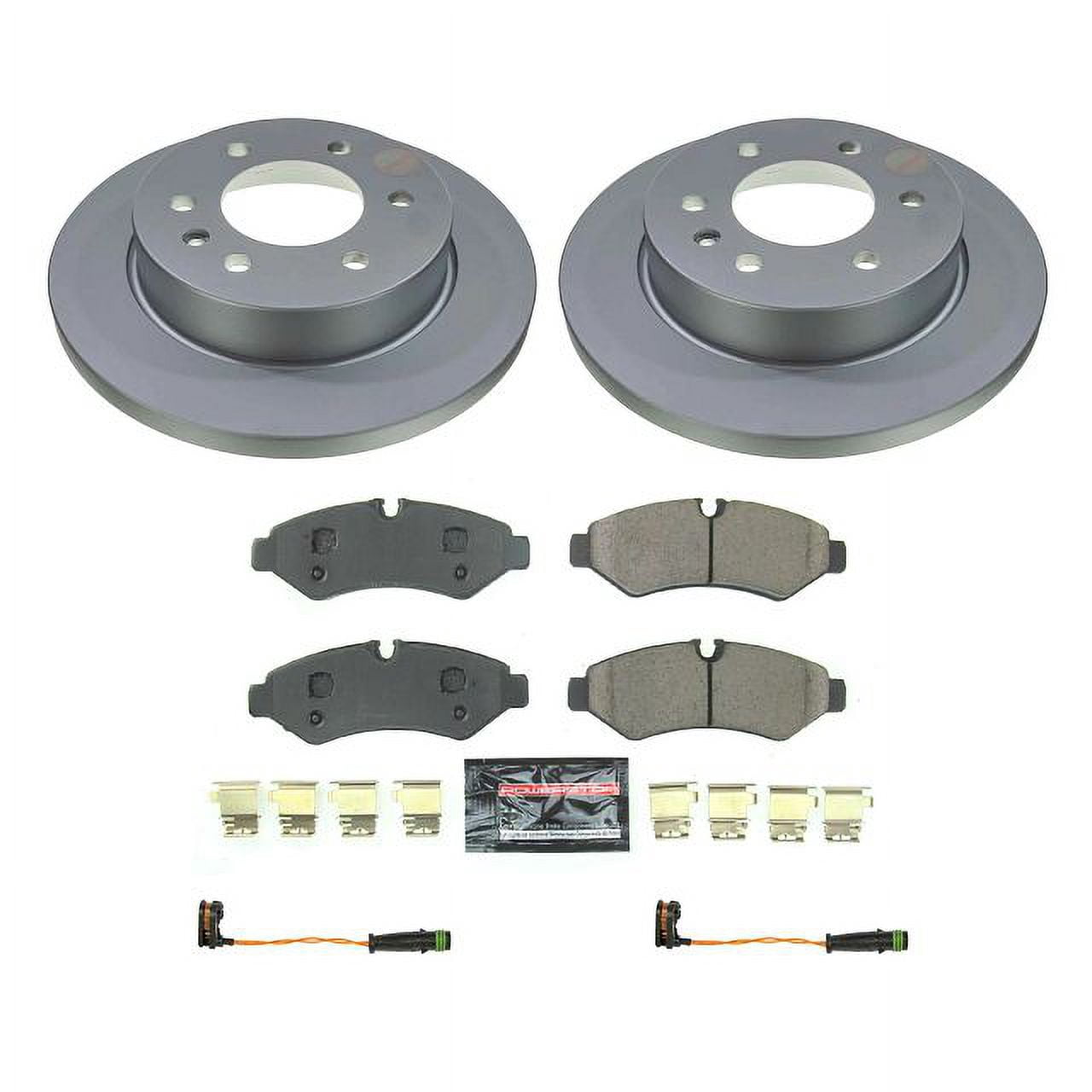 PowerStop Rear Geomet Coated Brake Rotor and Pad Kit Fits: MERCEDES-BENZ Select Models CRK8655