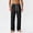 Black, variant on Summer Sagging Loose Straight Leg Wide Leg Casual Pants for Men Cool Sports Pants