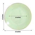 thumbnail image 3 of HLONK 10 Pack Glitter Gold Clear Hammered Plastic Charger Plates  Round Disposable Serving Plates With Gold Rim - 13”, 3 of 11