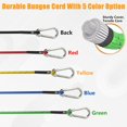 thumbnail image 3 of 8 Inch Bungee Cords with Stainless Steel Carabiner, Heavy Duty Strong Bungee Cords for Camping, Tarps, Bike Rack, Hand Carts etc, Set of 4, 3 of 5