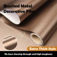 thumbnail image 4 of Brushed Metal Texture PET Peel and Stick Wallpaper Self Adhesive Waterproof Metallic Vinyl Finish for Wall Backsplash or Furniture Industrial Style Refrigerator Color Change 23.62 in*118/ 197 in, 4 of 15