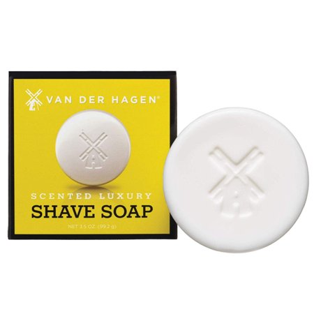 Van Der Hagen Shaving Soap - Rich Luxurious Lubricating Shea, Mango and Cocoa Butter Lather for Men to Prevent Razor Burn - Perfect for all (Best Razor To Prevent Razor Burn)