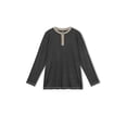 thumbnail image 5 of GENTS BLISS Crew Neck Henley Men Shirts Long Sleeve Shirts for Men Casual Color Block Tops, 5 of 7