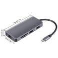 thumbnail image 2 of 1 adaptador multipuerto tipo C de 9 pulgadas 2 puertos USB 3.0 y USB PD de 100 W para MacBook, 2 of 2