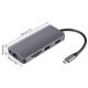 thumbnail image 2 of 9-en-1 tipo C Hub 2 USB3.0 y 1 adaptador multipuerto de puertos USB C PD 100W para computadora portátil, 2 of 6