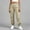 Khaki, variant on Juslio Cargo Pants for Women Elastic Waist Cargo Pants with Pockets Casual Comfortable Straight Pants