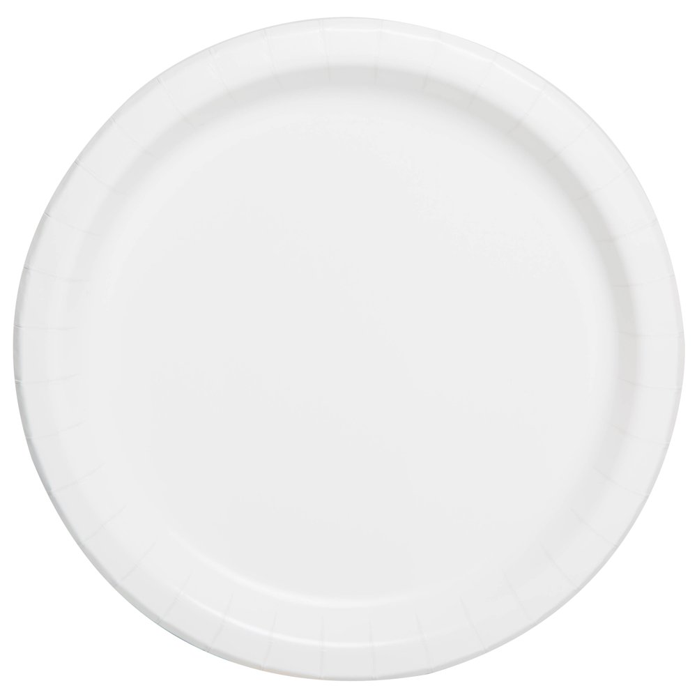 Way To Celebrate Paper Dessert Plates, White, 7in, 24ct