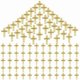 thumbnail image 1 of 100 Pcs Lapel Pin Bulk Set Gold Pins Religious Pin Gold Enamel Pin Set for Christian Chaplain, 1 of 5