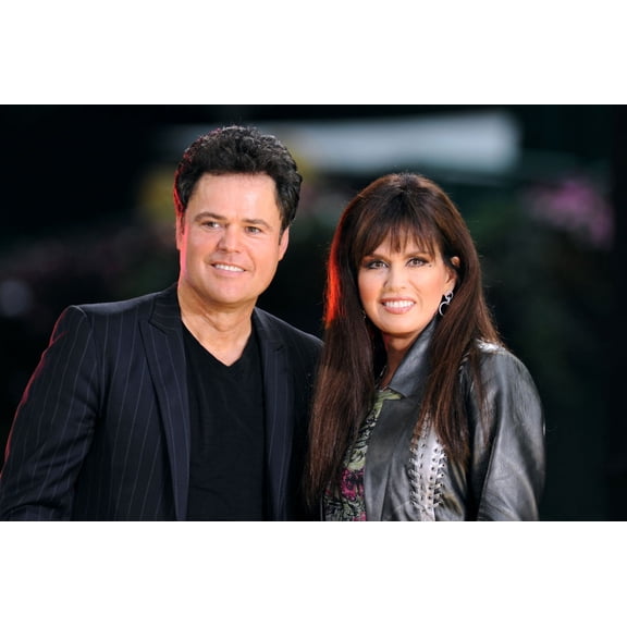 Donny And Marie Osmond poster Metal Sign 8inx 12in Metal Print 8x12 Square Adults Poster Time