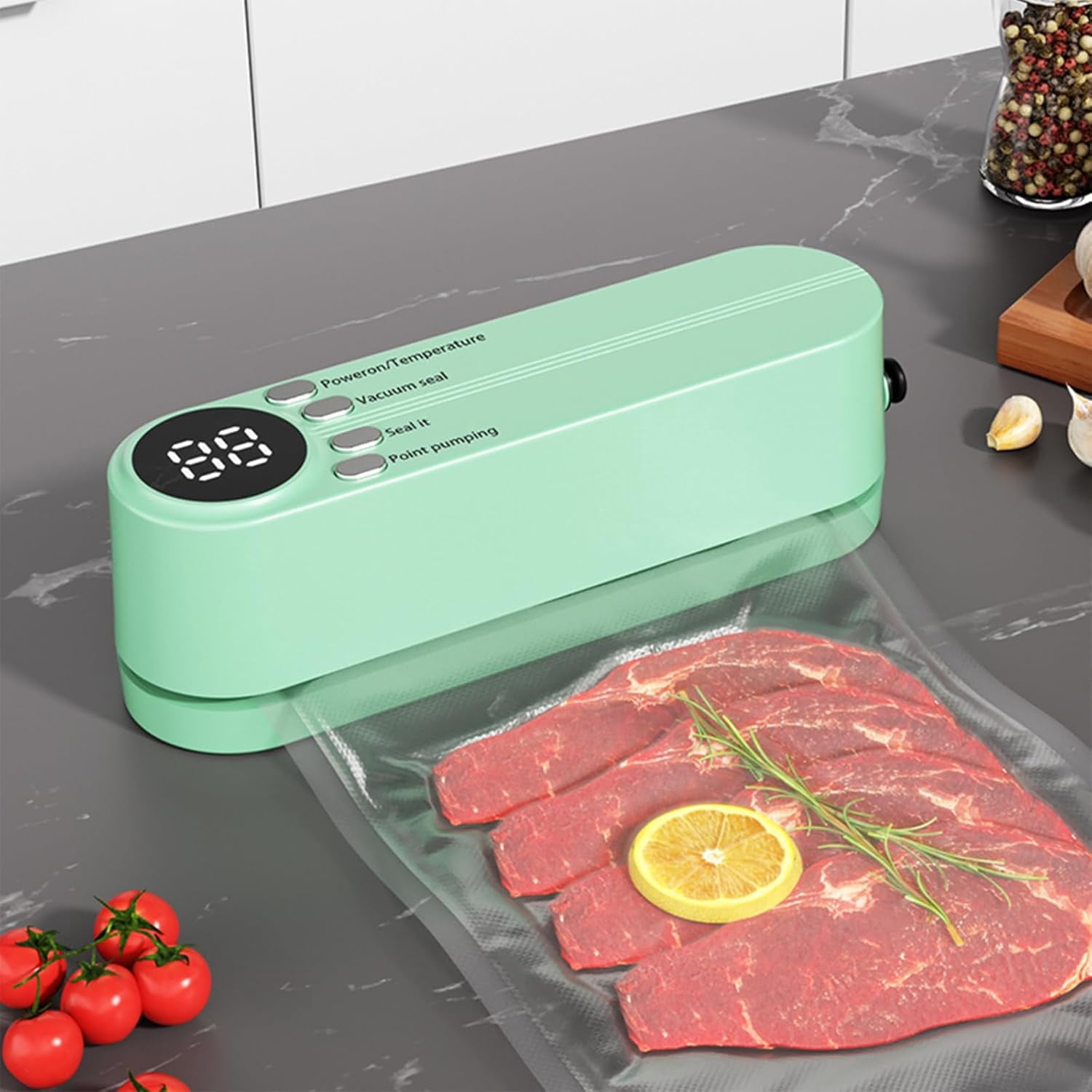 Vacuum Sealer Vacuum Packaging Machine Portable Vacuum Machine Green